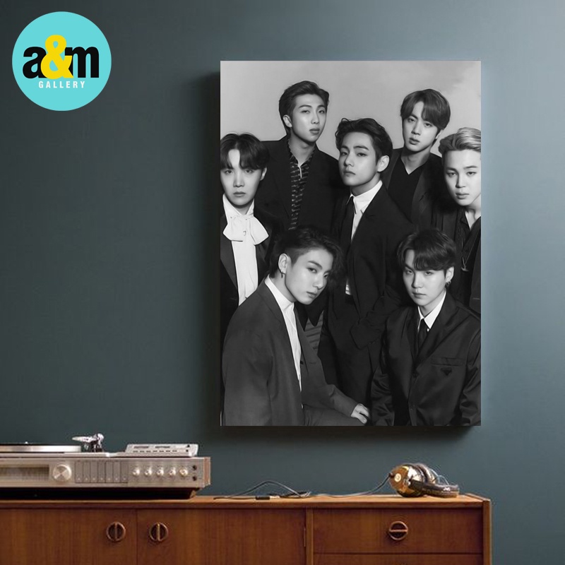 Poster Kayu BTS JIMIN V RM J-HOPE SUGA JUNGKOOK JIN Hiasan Dinding Dekorasi Kamar I Poster Kayu K-POP Dekorasi Kamar - A&amp;M