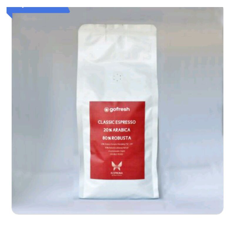 

Biji kopi expresso blend 20%, arabica 80%