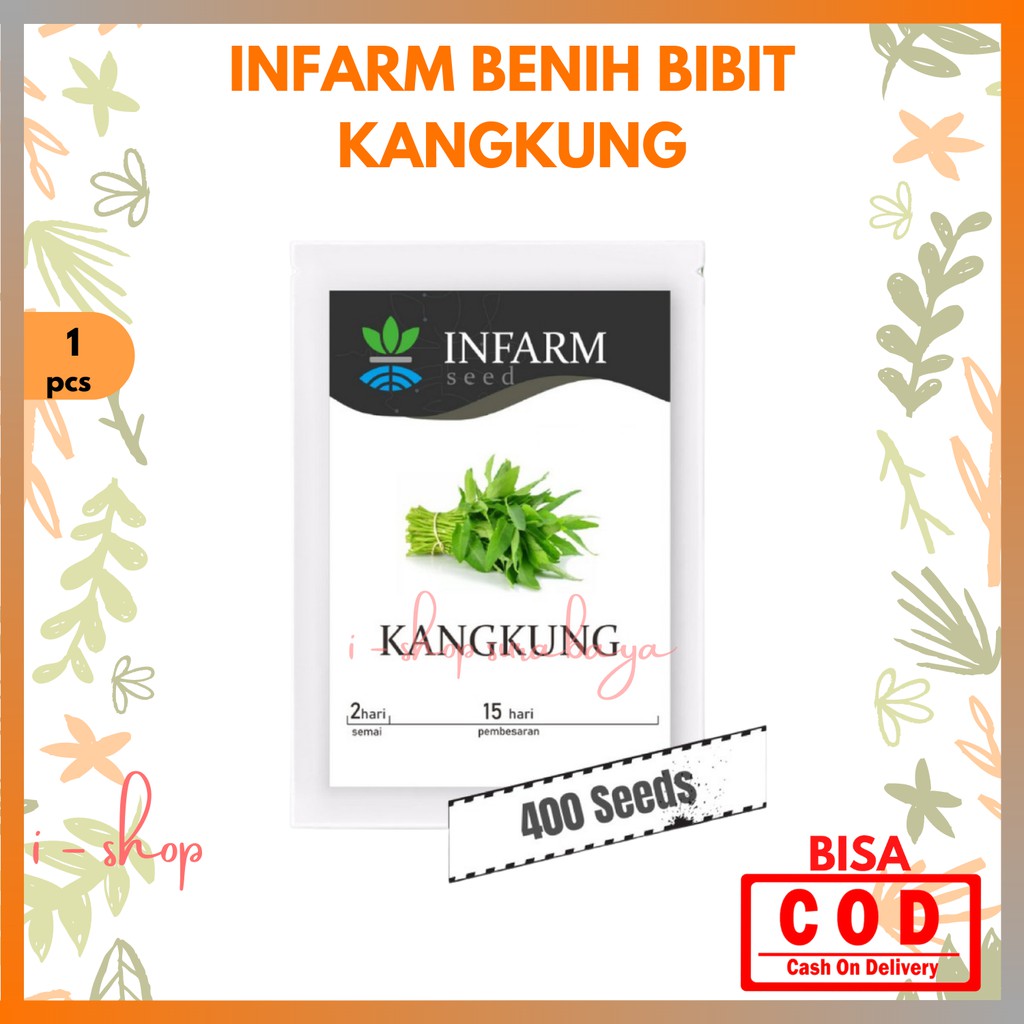 Infarm Benih Bibit Super Sayur Kangkung / Benih Sayuran / Biji / Bibit Super Sayuran Kangkung