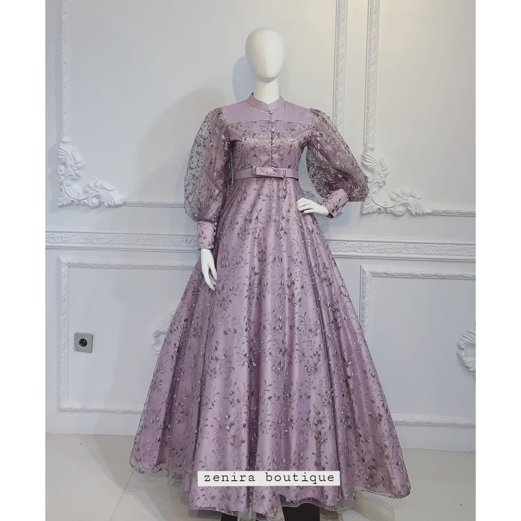 LADY DIANA GAUN pesta pengantin mewah full tulle bordir / baju kondangan / prewedding / lamaran / wisuda / wedding bisa dipesan couple / tersedia ukuran kecil hingga jumbo