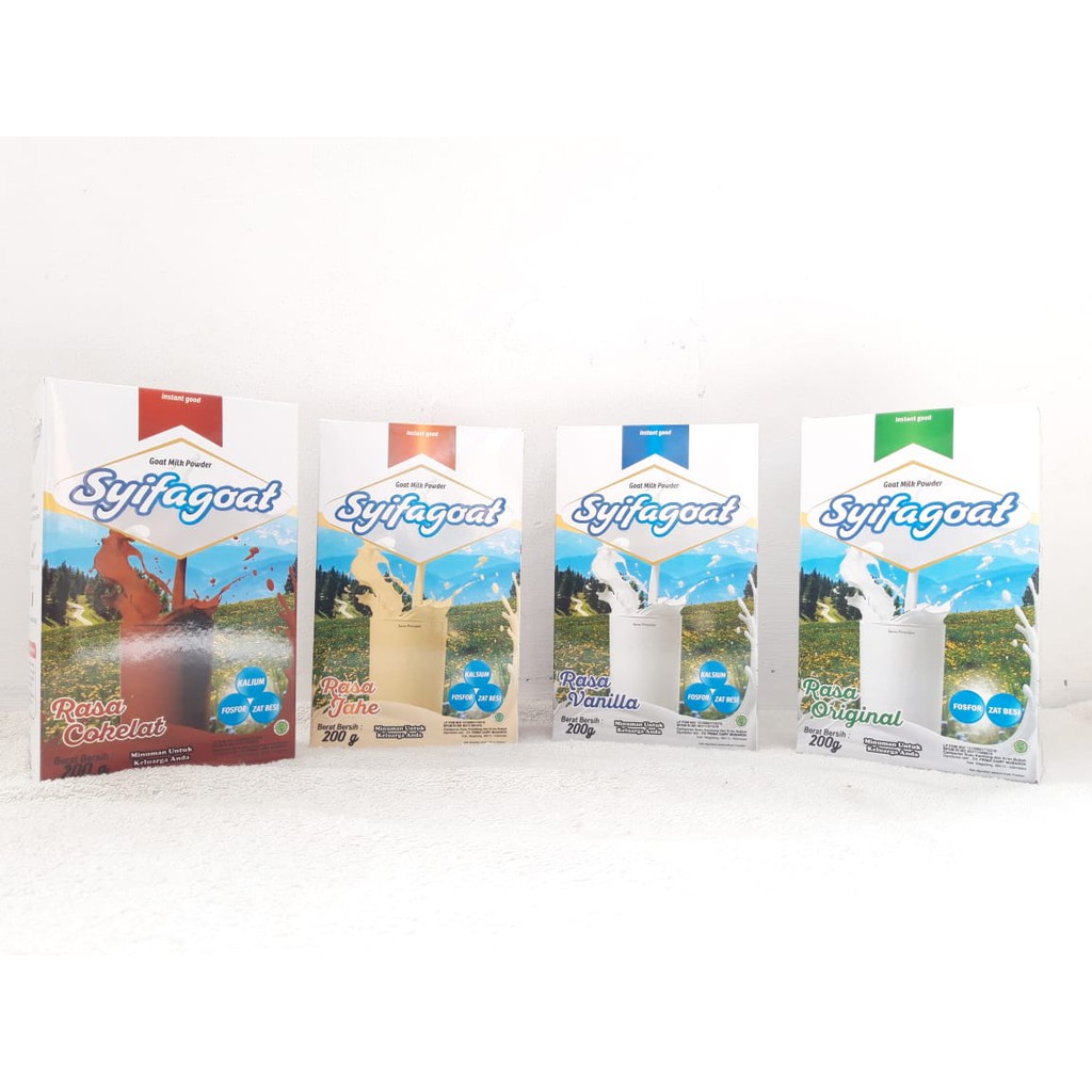 

Susu Kambing Etawa SYIFA GOAT Bubuk plus Gula Jagung Aneka Rasa