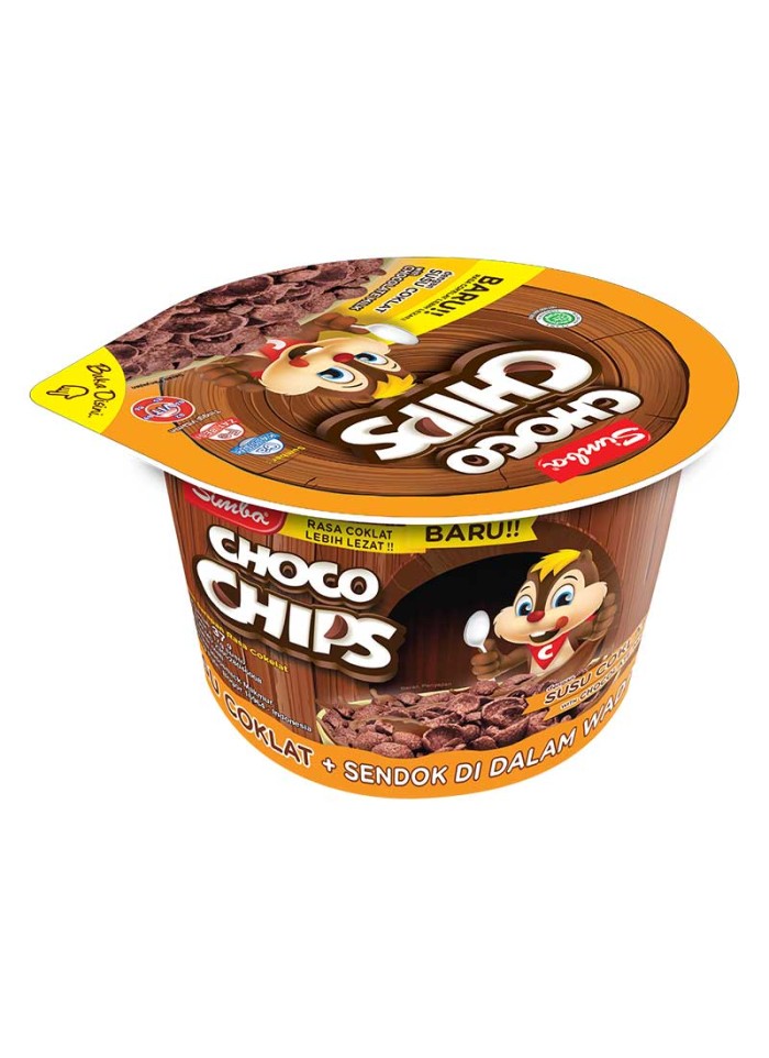 

Simba Cereal Choco Chips + Kalsium Susu Coklat Cup 37/36G