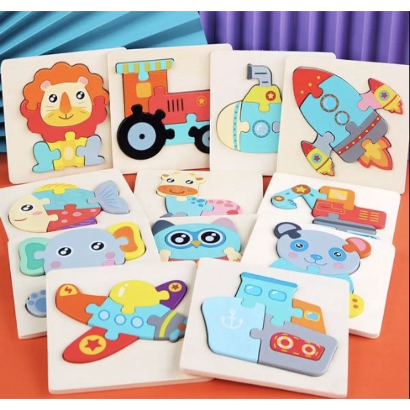 PUZZLE KAYU 3D / CHUNKY PUZZLE / WOODEN PUZZLE 3D