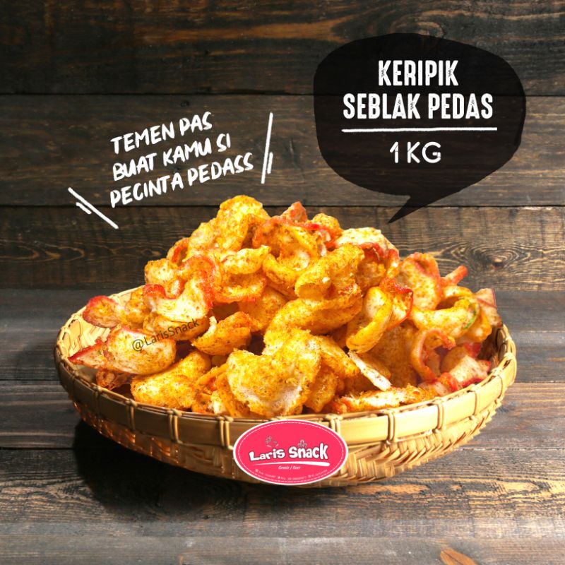 

Keripik Seblak Pedas Gurih Renyah Snack Kiloan 1000gr