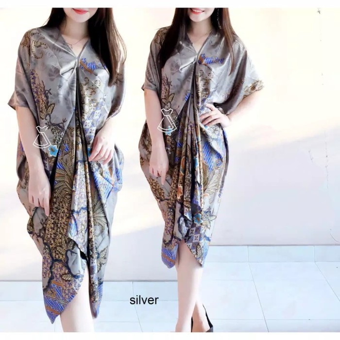 DRESS WANITA / DRESS KAFTAN / KAFTAN BATIK / BAHAN KATUN ADEM