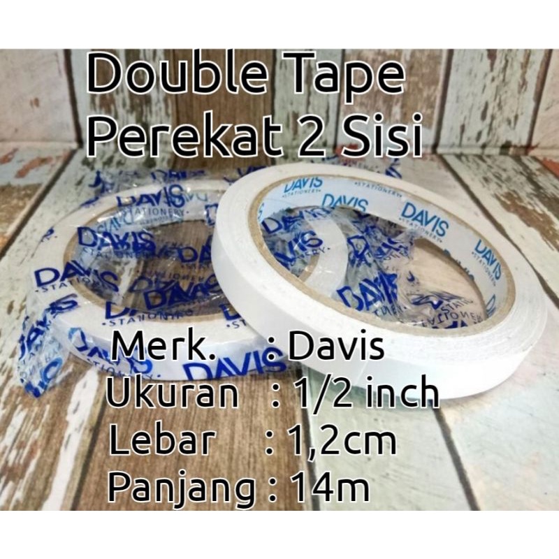 

Double Tape Perekat 2 sisi 1 inch dan setengah inch