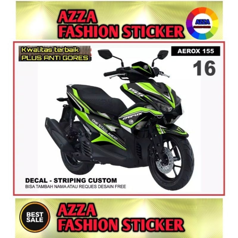 sticker decal motor aerox 155 full body 16