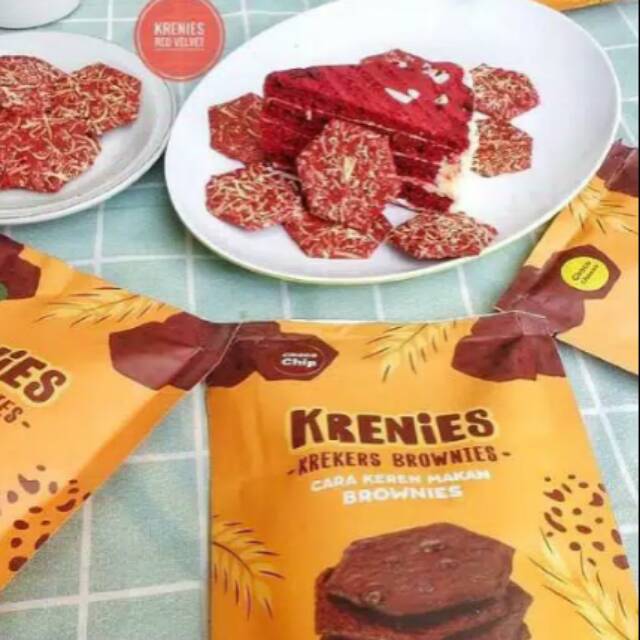 

Krenies kreker brownies kering keripik brownis 60gr