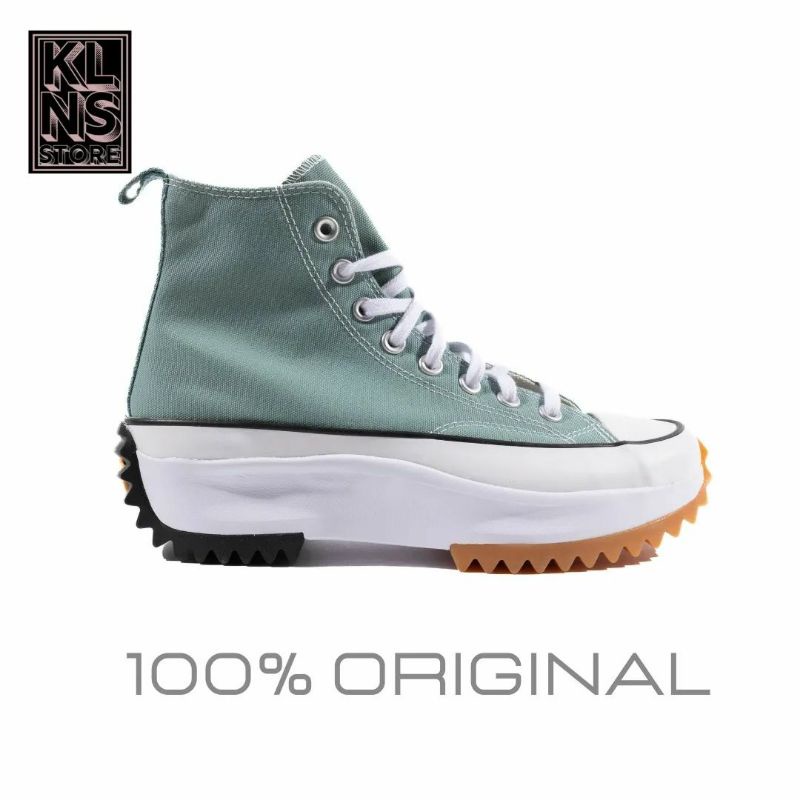 SEPATU CONVERSE ORIGINAL 100% / CONVERSE RUN STAR HIGH PLATFORM SEASONAL COLOR JADE UNITY