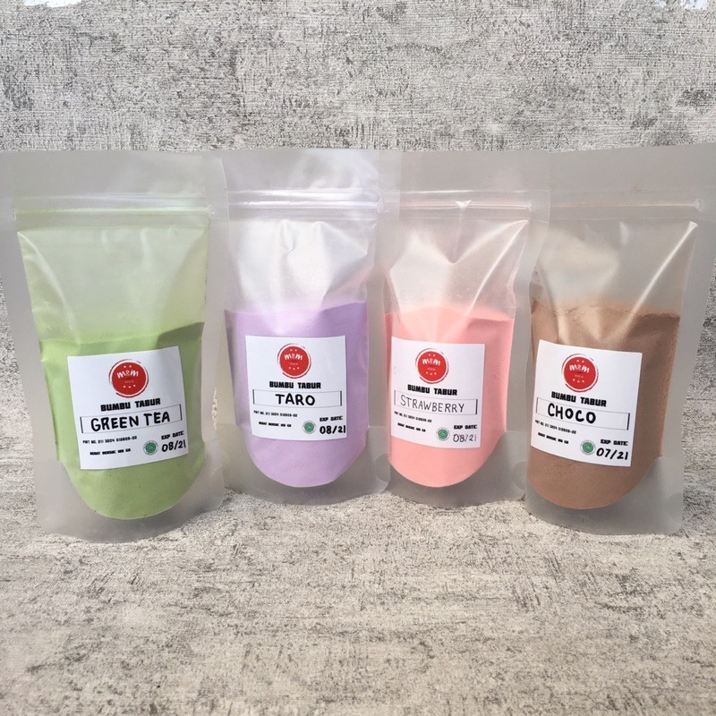 

Bumbu tabur manis aneka rasa greentea taro milo 50gr 100gr