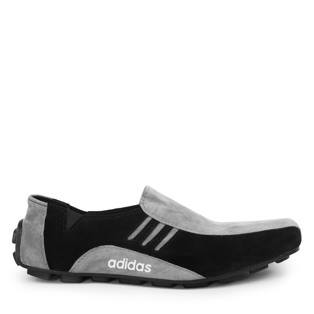 PROMO DISKON !! Sepatu Selop Pria Adidas Neymar Moccasin Suede Formal Kasual Kerja Jalan Santai