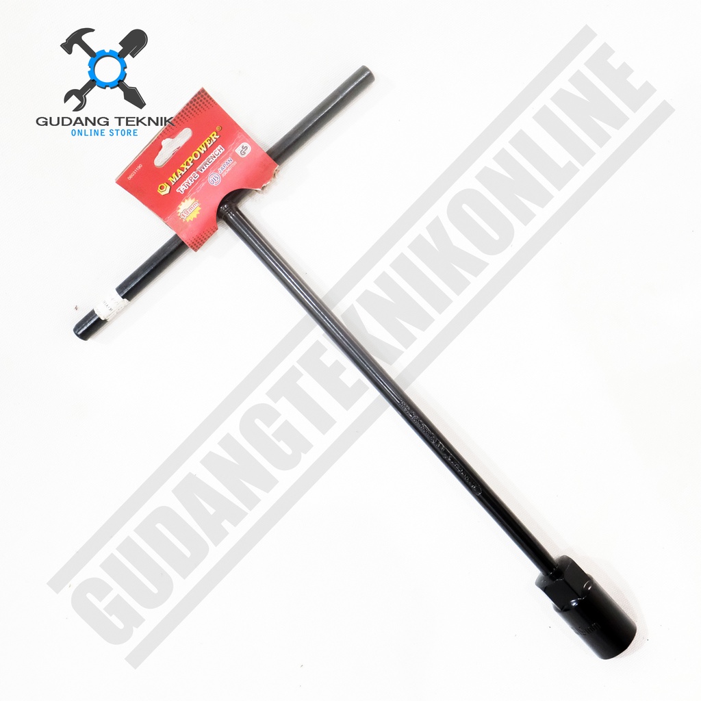 Kunci T 8mm 10mm 12mm 13mm 14mm 17mm 19mm MAXPOWER / Kunci T Type Wrench sock Sok Socket 8 10 12 13 14 17 19 mm