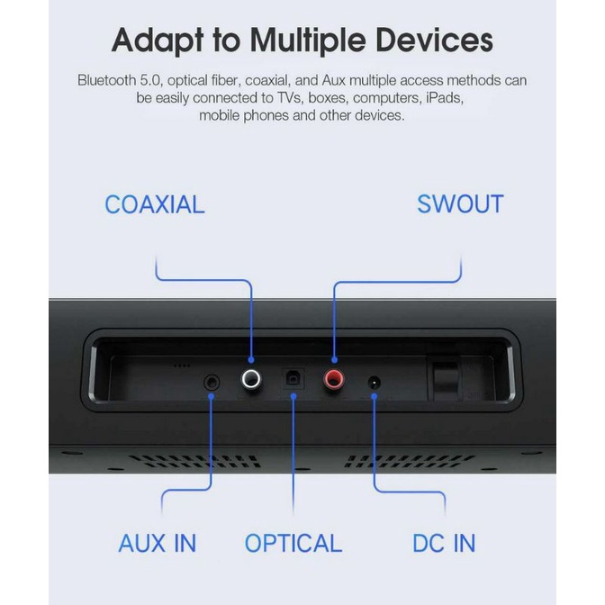 Mi TV Soundbar 2.1 Wireless Home Theater Subwoofer 100W
