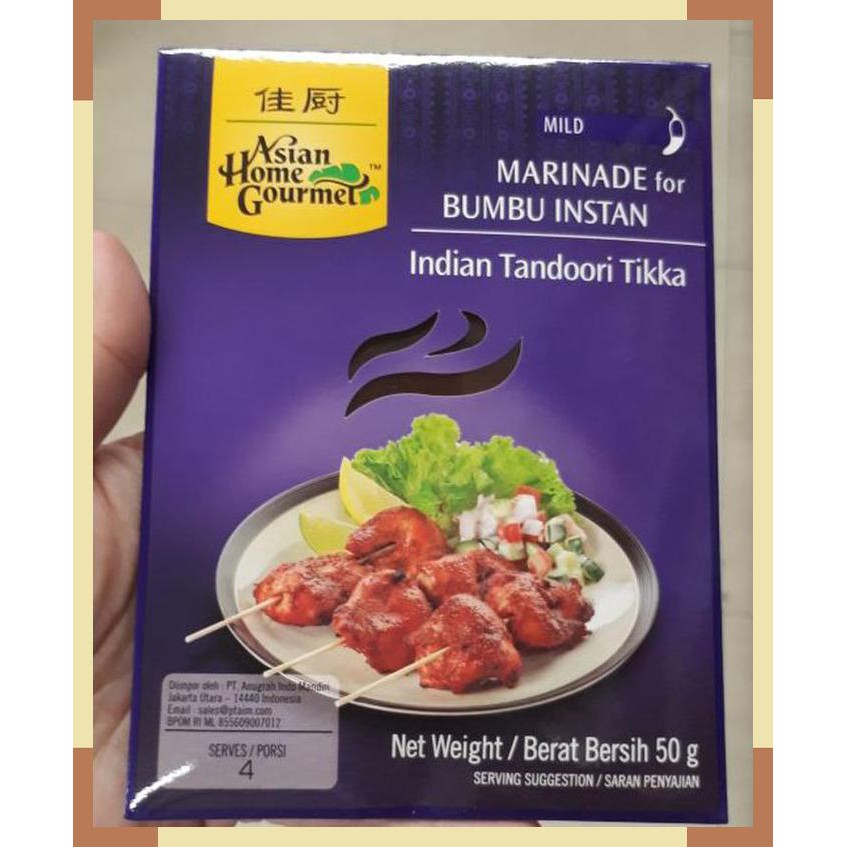 

Asian Home Gourmet Indian tandoori tikka 50 gram