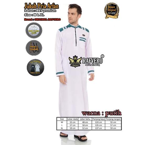 Jubah Pria Arfan Original - Jubah Pria termurah - Jubah Pria Bisa COD - Jubah Pria Terbaru