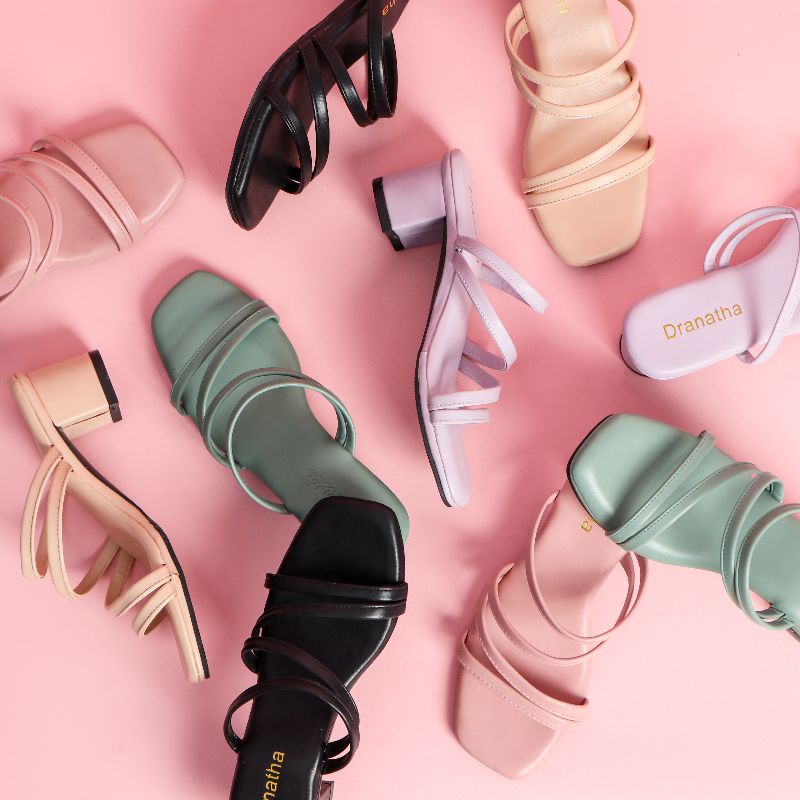 Hak Heels Wanita Import Kf 02- Higheels Sendal Tali 9Cm Hels Cewek High Ha Hils Kondangan Perempuan 