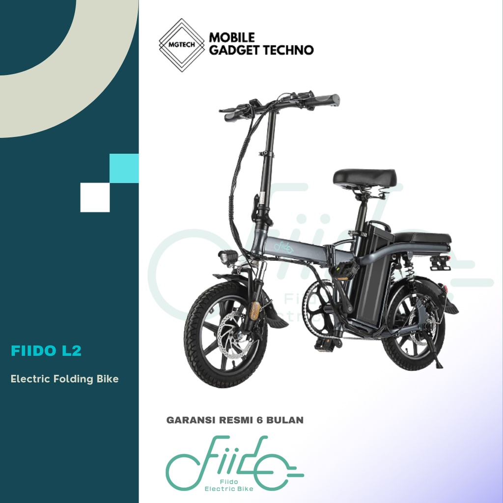 Fiido L2 Sepeda Lipat Listrik Electric Folding Bike Smart Bicycle 20Ah