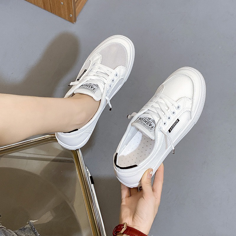 Sepatu Sneakers Korea Perempuan Putih Import Cantik Sneaker Wanita Trendy Simple SP-207