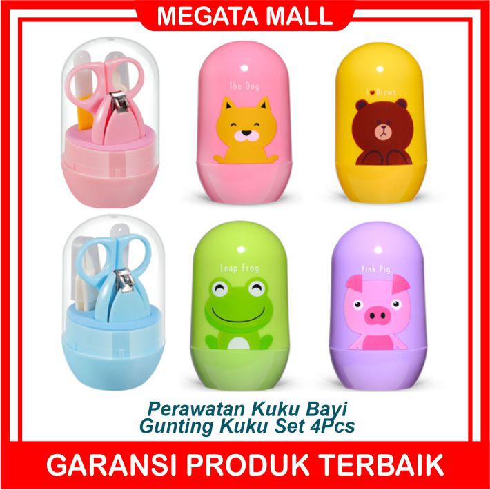 ♫ Megata ♫ A120 4 in 1 Set Gunting Kuku Bayi Manicure BABY nail clipper CARE Import Murah