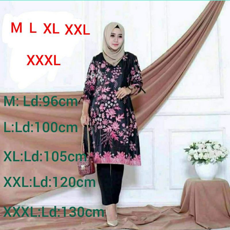 [COD] TUNIK JUMBO BIG SIZE SUPER BESAR M L XL XXL dan XXXL ATASAN WANITA BAHAN  HALUS BERKUALITAS