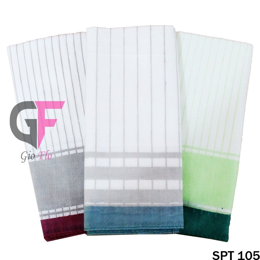 GIOFLO Aksesoris Pria Sapu Tangan Modis Katun Isi 3 PCs Multicolor / SPT 105