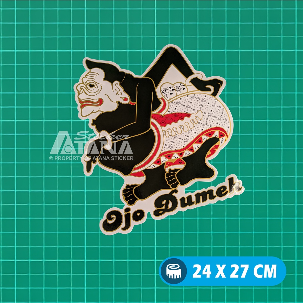 Stiker Printing Semar Sticker Sablon Jumbo Besar Vinyl Graftac Wayang Goro Goro Punakawan Kejawen Eling Lan Waspada Ojo Dumeh Dashboard Motor Matic Kaca Mobil Belakang Truck Laptop Gerobak Jualan Dinding Kamar