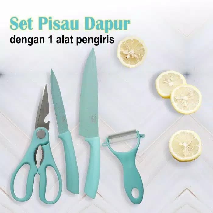 Pisau Set 4in1 Homebelle Stainless steel