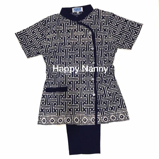 Baju seragam suster navy batik