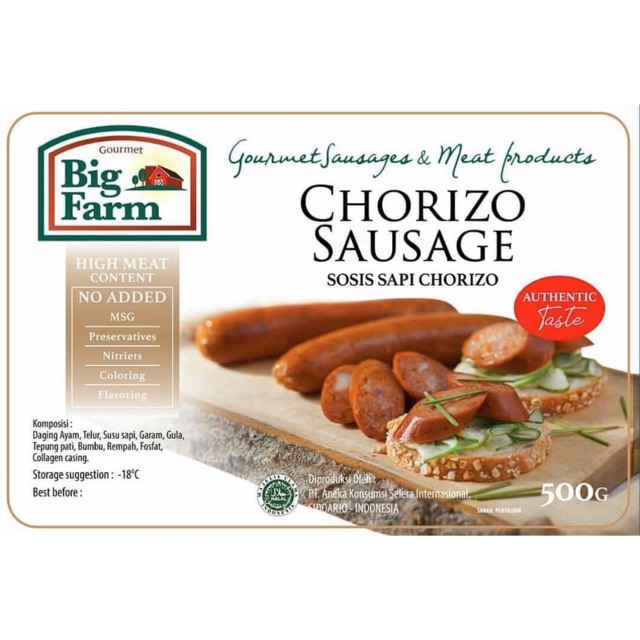 BigFarm sosis sapi Chorizo