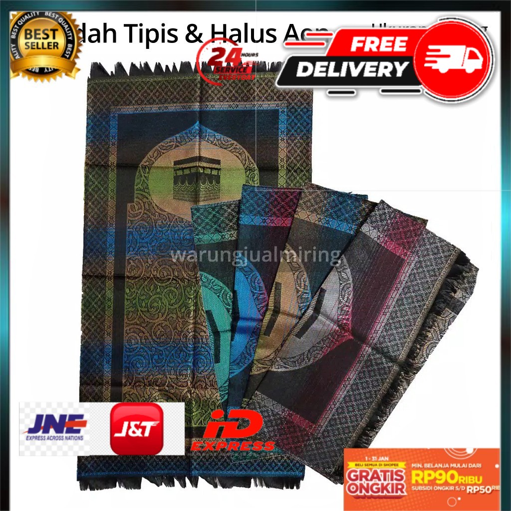 Sajadah besar tipis grosir kodian - Sejadah turkey turki turkiye AEN 55 x 105 cm