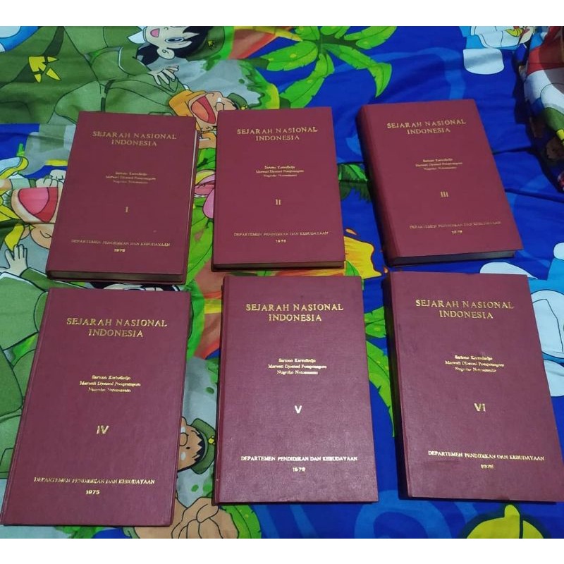 Original Langka Hardcover HC Sejarah Nasional Indonesia Lengkap Jilid 1,2,3,4,5,6 (Buku I-VI)