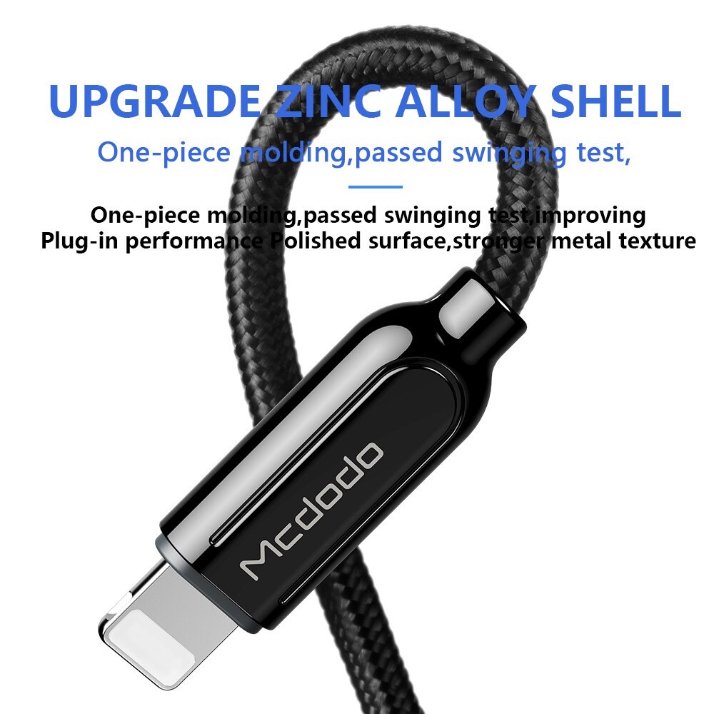 MCDODO Kabel Charger USB Type C to Lightning PD Quick Charge 1.8m - CA-6871 - Black