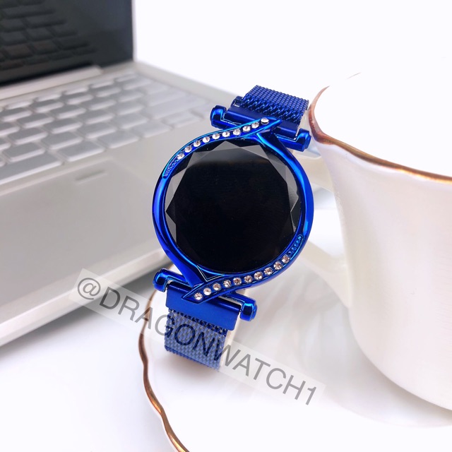 ［Ready Stock］Jam tangan magnet LED wanita digital layar sentuh S1093