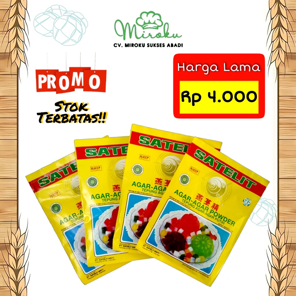 

MURAH!! Bubuk/Powder Agar-Agar Satelit Super 7 Gr