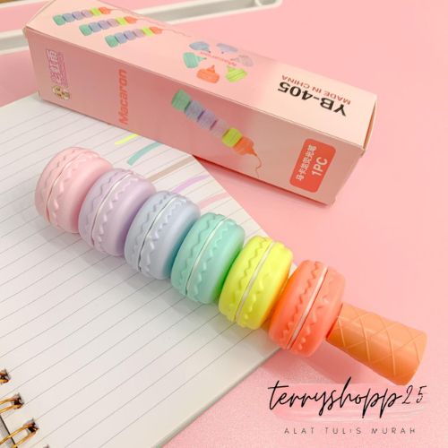 

Stabilo Motif Makanan Manis Makaron 1SET Warna Neon Bisa COD Ecer Grosir Ready