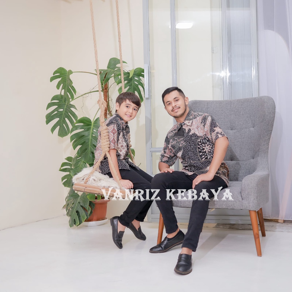 KEMEJA BATIK DEWASA COUPLE ANAK PRIA / BATIK PRIA COUPLE ANAK / BATIK ANAK COUPLE AYAH