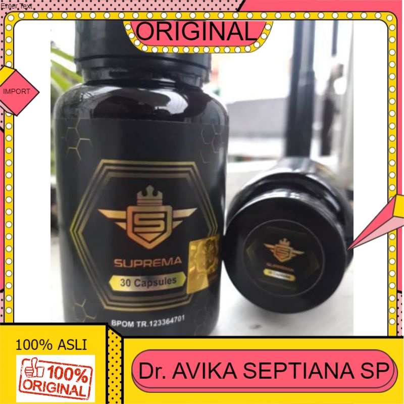 100% ASLI SUPREMA Kuat Tahan Lama_Obat Pembesar Kelamin Pria_Asli Paten Permanen_Besar Panjang Alat 