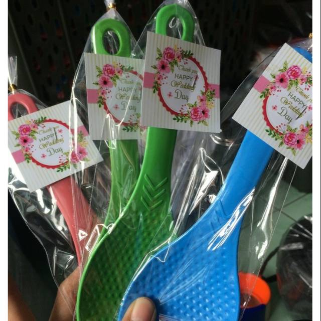Souvenir centong nasi plastik