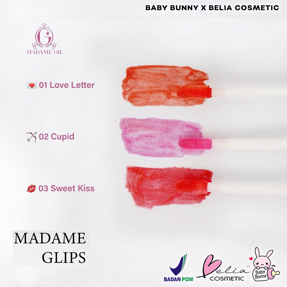 ❤BELIA❤ MADAME GIE Madame Glips - Make Up Lip Gloss | Lip Gloss (✔BPOM)