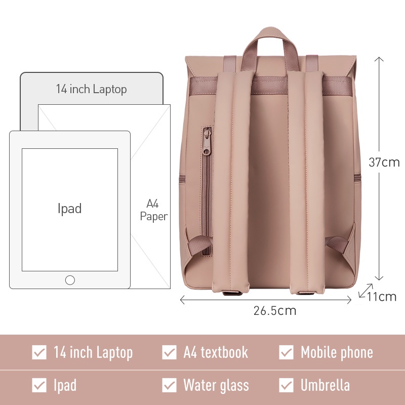 MAH Siro Backpacks Student Tas ransel wanita Laptops Bags