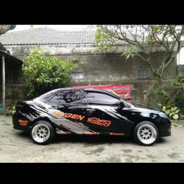 Cutting Sticker Racing Sedan Vios Shopee Indonesia