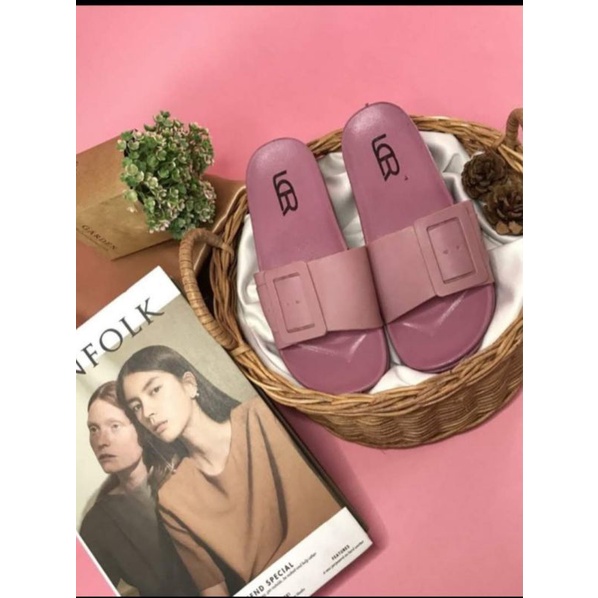 Sandal Slop Gesper Morego 3289W -1/Gesper LCR 2088-1-Pink nude LCR