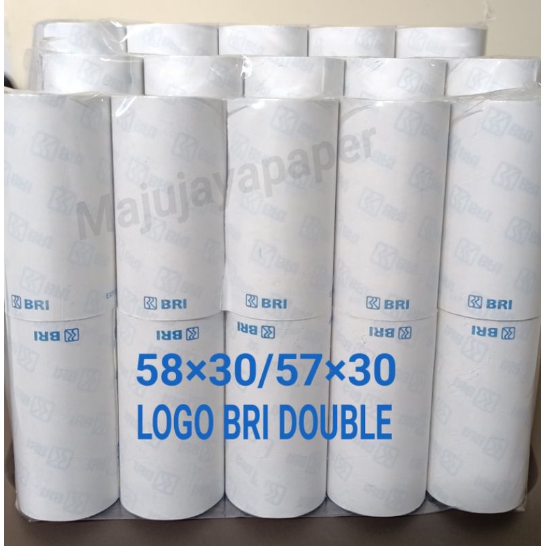 

KERTAS THERMAL EDC LOGO BANK BRI 58x30/ 57×30mm Cocok Untuk Semua Jenis Printer Mini Edc/Bluetooth