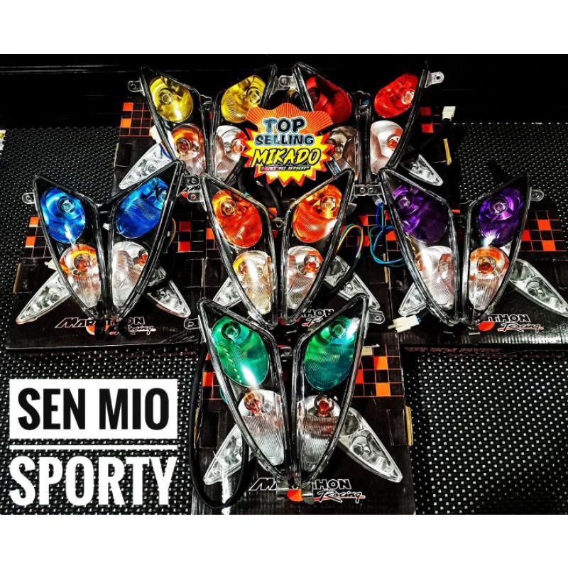 SEN MIO SPORTY BY MARATHON RACING THAILAND WARNA SEIN MX EGO AMORE LED STRIPING CVT UPGRADE KAMPAS G