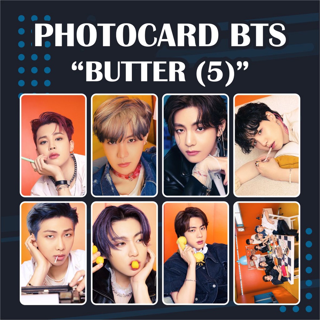 (READY STOCK) PHOTOCARD BTS BUTTER - SOUVENIR KPOP MURAH UNOFFICIAL