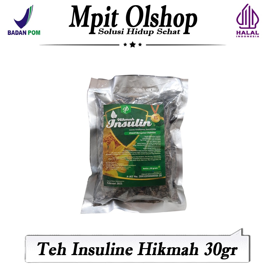 

TEH HIKMAH INSULIN 30 GRAM HIKMAH SEHAT INTERNASIONAL