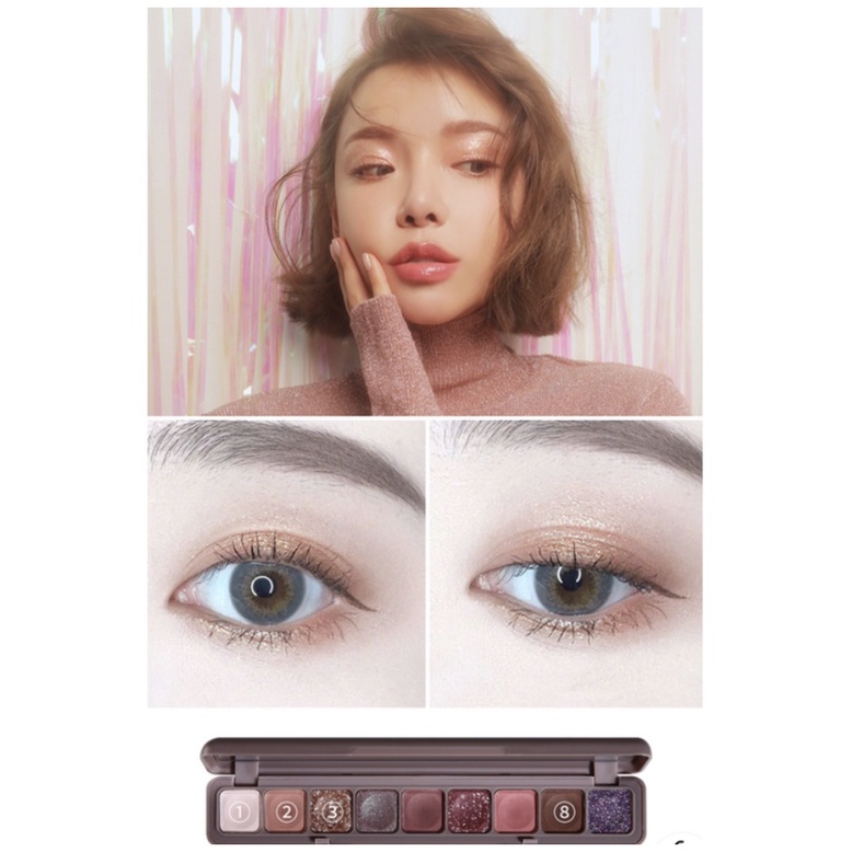 Eyeshadow 9 WARNA Korean Eyeshadow Palette ORIGINAL Pigmented Eyeshadow Murah Glitter