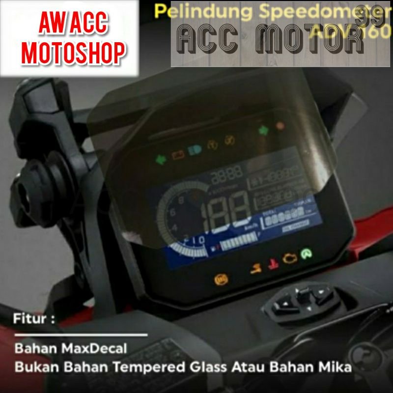 Stiker anti gores spidometer honda ADV 160 Transparan