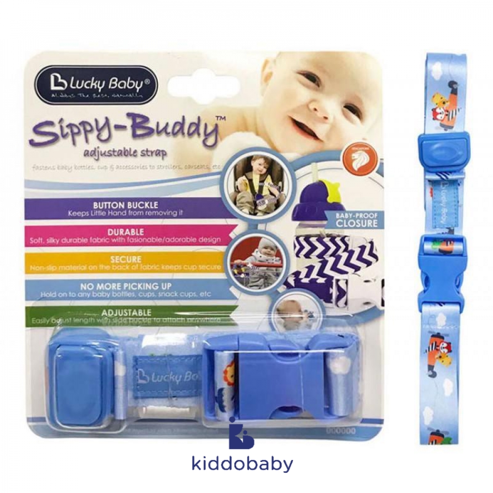 Lucky Baby Sippy Buddy Adjustable Strap - Airplane | Gantungan Botol | Aksesoris Botol