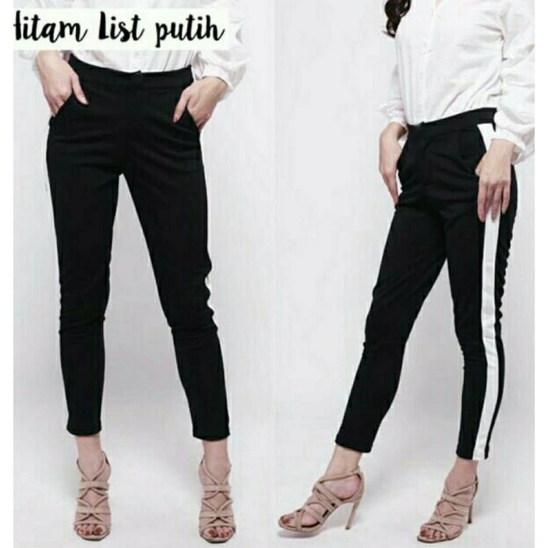 SCUBA PANTS LIST/PANTS LIST/CELANA SCUBA LIST PUTIH /HITAM